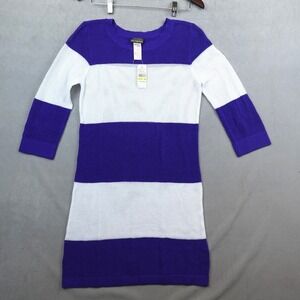NWT Tommy Bahama Knit Beach Sweater Dress Danubio Blue Medium Coastal Chic